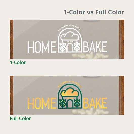 comparison of 1-color and full color
